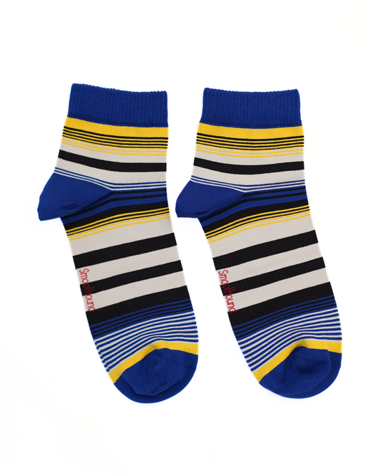 French Riviera Stripes - Bamboo Ankle Socks
