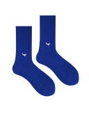Bamboo Solid Crew Socks for Men - Blue