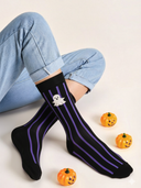 Unisex Bamboo Crew Socks - Night Fright